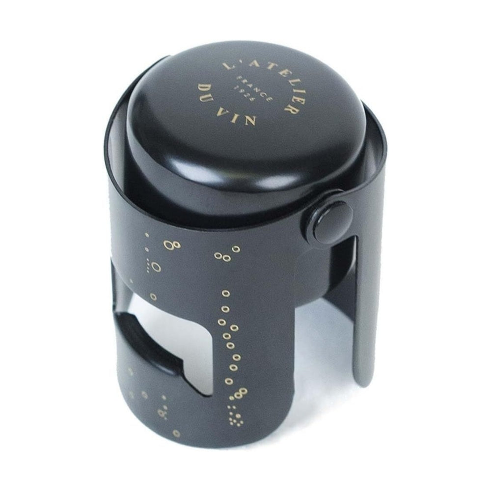 L'Atelier du Vin samppanjapullonsulkija musta