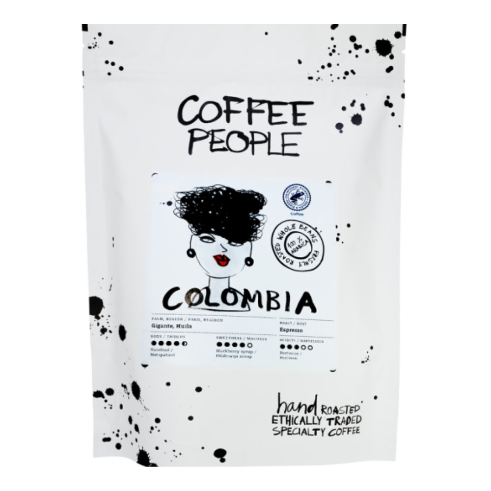 Coffee People Colombia Huila, Gigante RFA Dark Roast kahvipavut 500 g