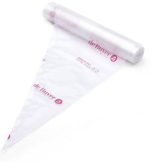 De Buyer kertakäyttöinen pursotinpussi 40 cm 20 kpl