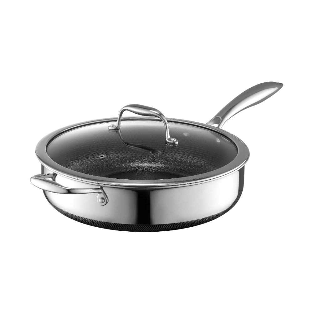 HexClad paistokasari 30 cm, 5 l ja kansi