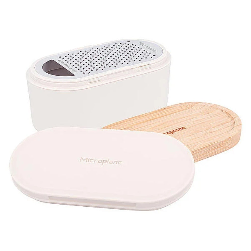 Microplane raastin ja rasia bambu