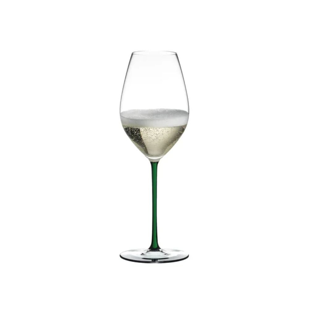 Riedel Fatto A Mano Champagne glass green - samppanjalasi 1 kpl