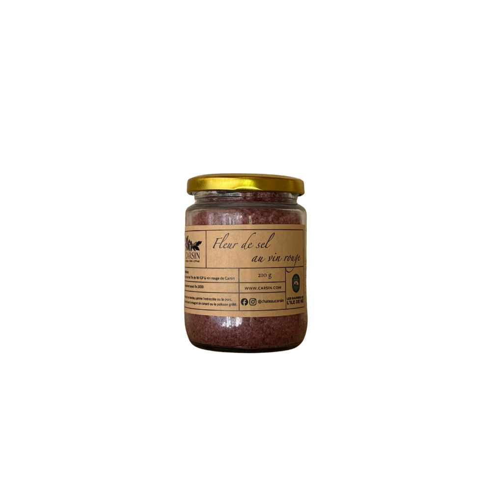 Carsin Fleur de sel au vin rouge, punaviinisuola