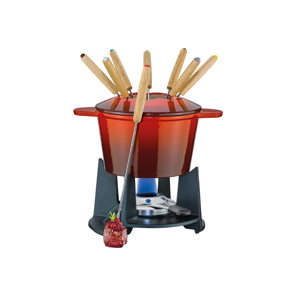 Spring Fondue Grenoble emaloitu valurauta punainen 16 cm