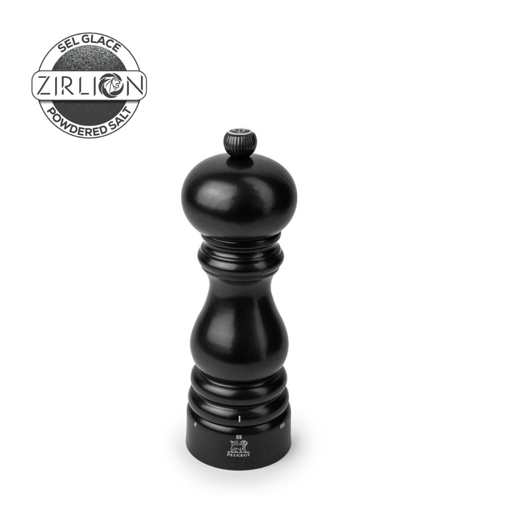 Peugeot Paris u'Select Satin Black Zirlion -suolamylly 18 cm mattamusta