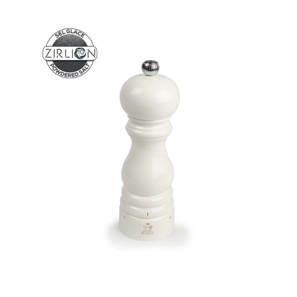 Peugeot ParisRama u'Select Zirlion -suolamylly 18 cm kiiltävä helmen valkoinen