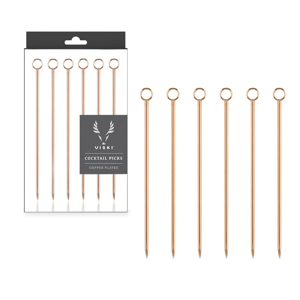 True Brands Cocktail-tikut Copper