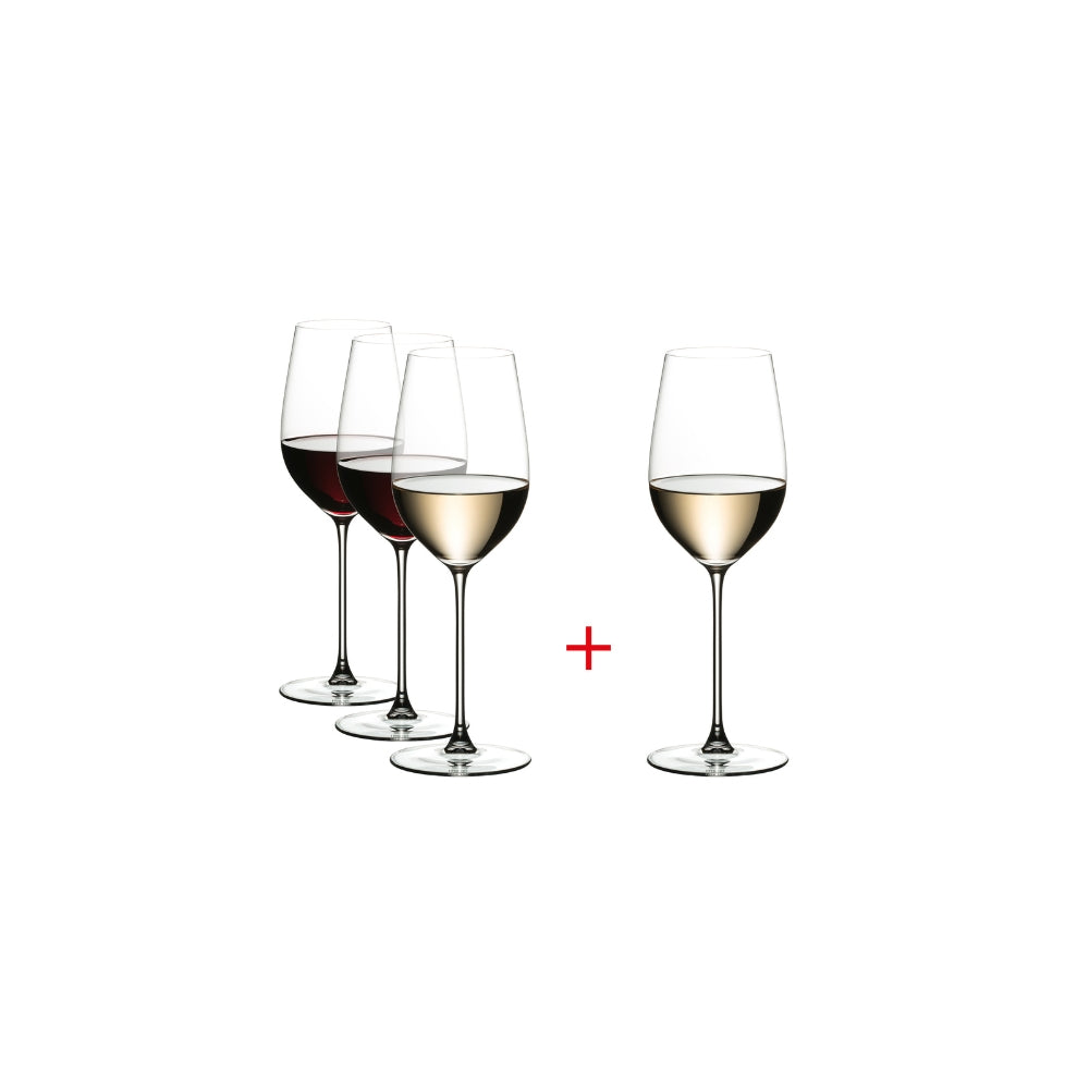 Riedel Veritas Riesling -valkoviinilasi 3 + 1 kpl Bonuspakkaus