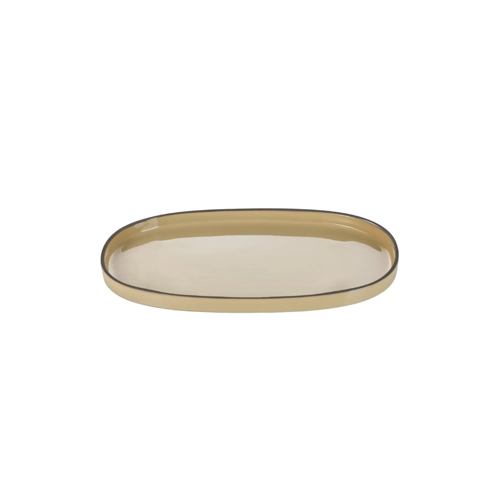 Revol Caractère -lautanen ovaali 35 cm beige