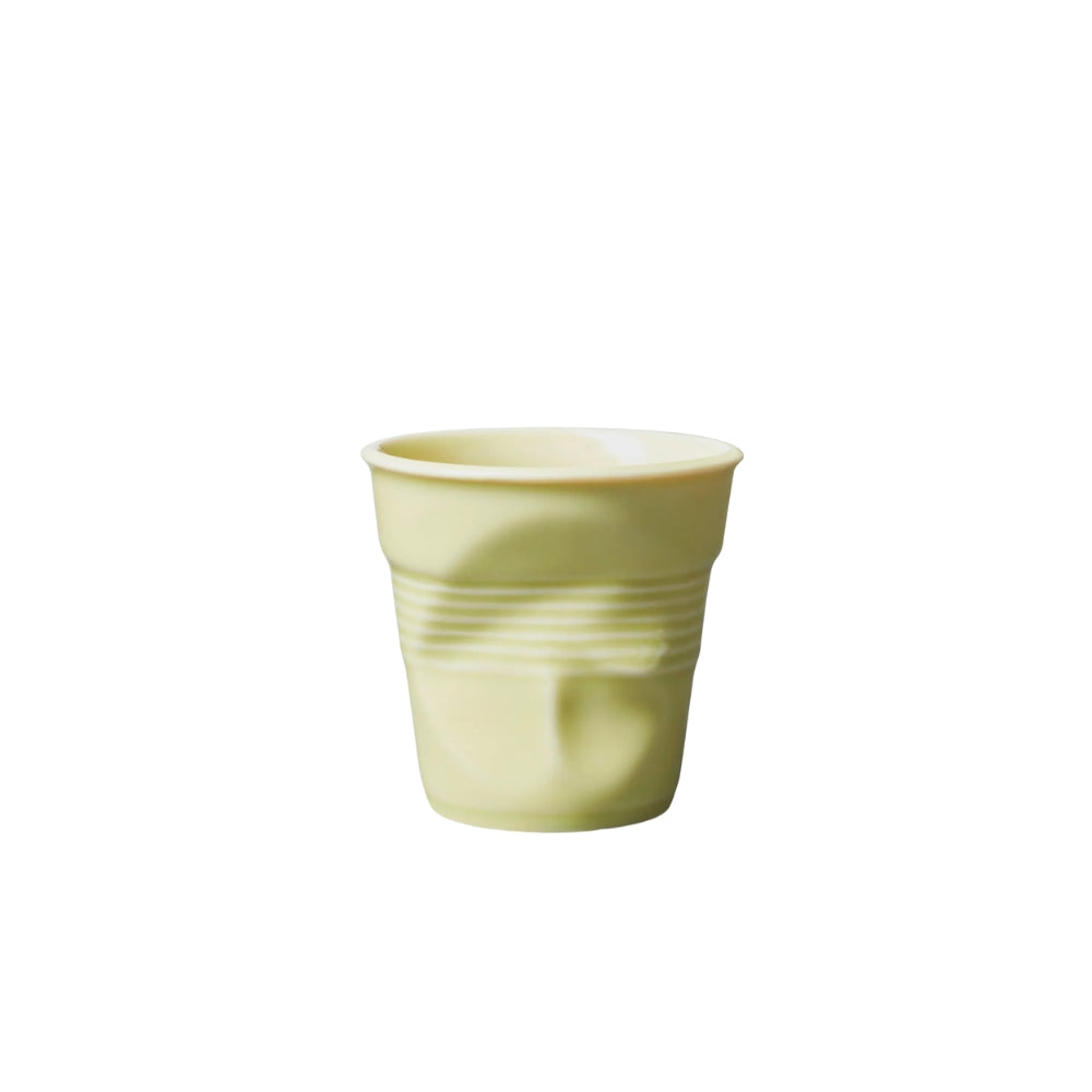 Revol Froissé -espressokuppi 8 cl vaaleankeltainen