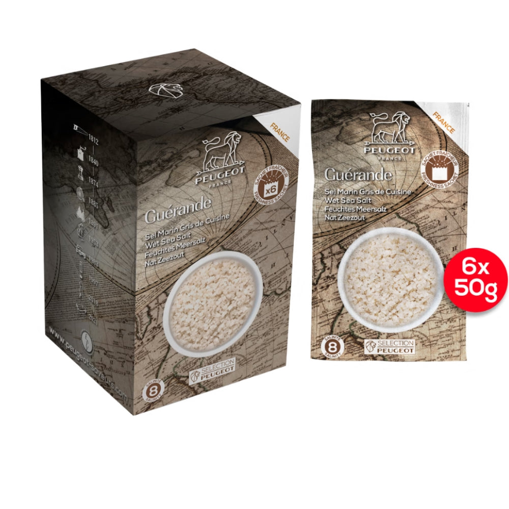 Peugeot kostea merisuola 300 g Ranska (6x50g)