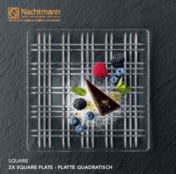 Nachtmann Square -lautanen 21 x 21 cm 2 kpl