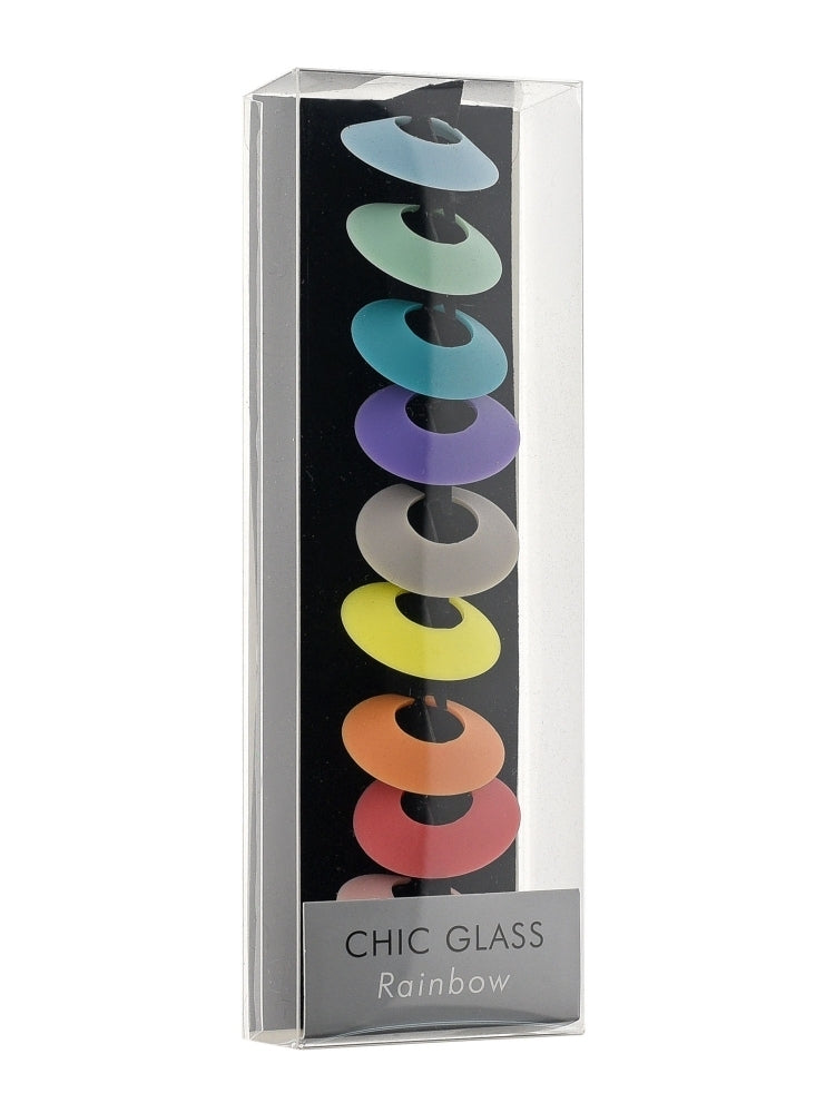 L'Atelier du Vin Chic Glass Rainbow lasinmerkkaaja 9 kpl