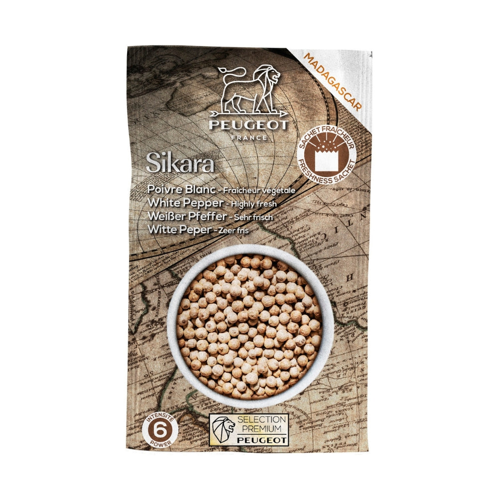 Peugeot Premium Sikara valkopippuri 60 g Madagascar (3x20g)