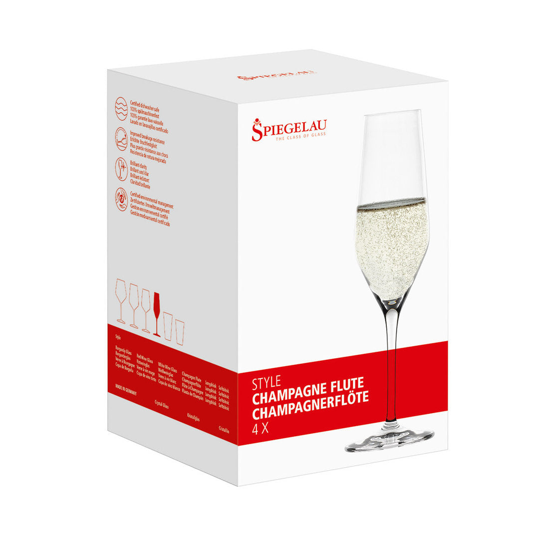 Spiegelau Style Champagne Flute -samppanjalasi 4 kpl